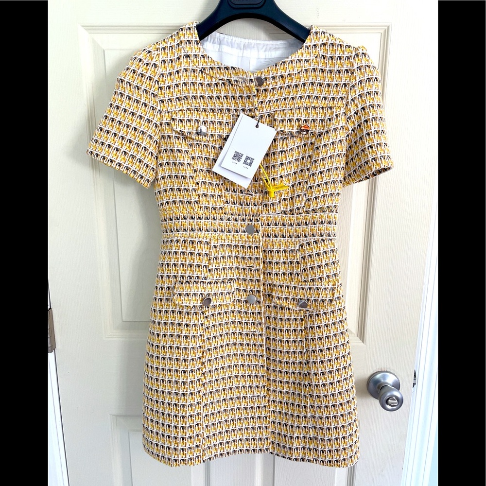 Brand New Maje style Tweed Dress